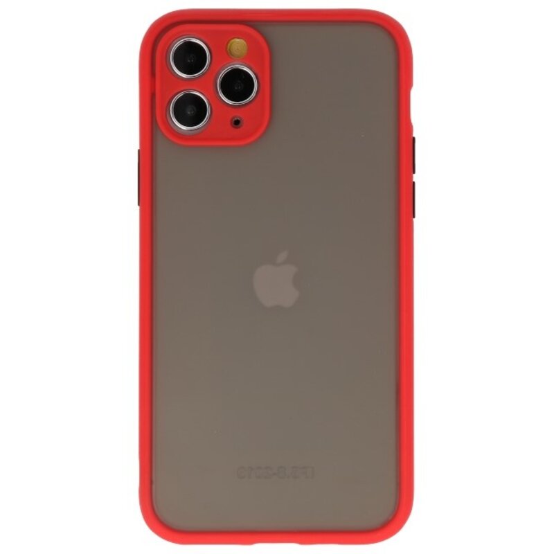 Funda rígida combinada de colores para iPhone 11 Pro Red
