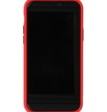 Étui rigide à combinaison de couleurs pour iPhone 11 Pro Rouge