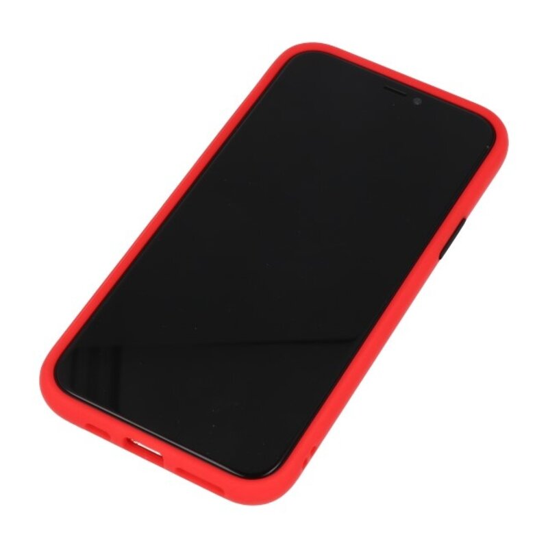 Funda rígida combinada de colores para iPhone 11 Pro Red