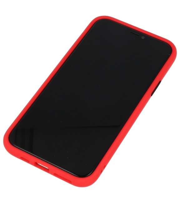Funda rígida combinada de colores para iPhone 11 Pro Red