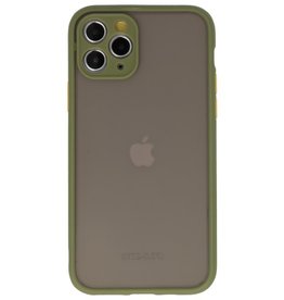 Combinación de colores Funda rígida para iPhone 11 Pro Verde