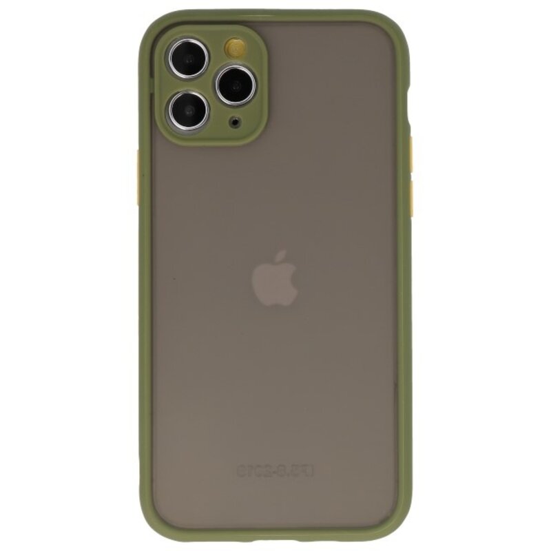 Combinación de colores Funda rígida para iPhone 11 Pro Verde
