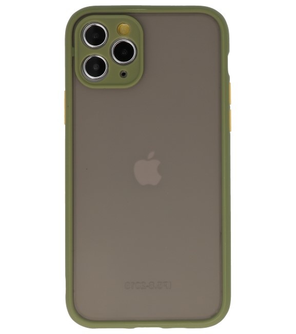 Combinación de colores Funda rígida para iPhone 11 Pro Verde