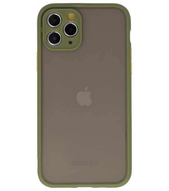 Combinazione di colori Custodia rigida per iPhone 11 Pro verde