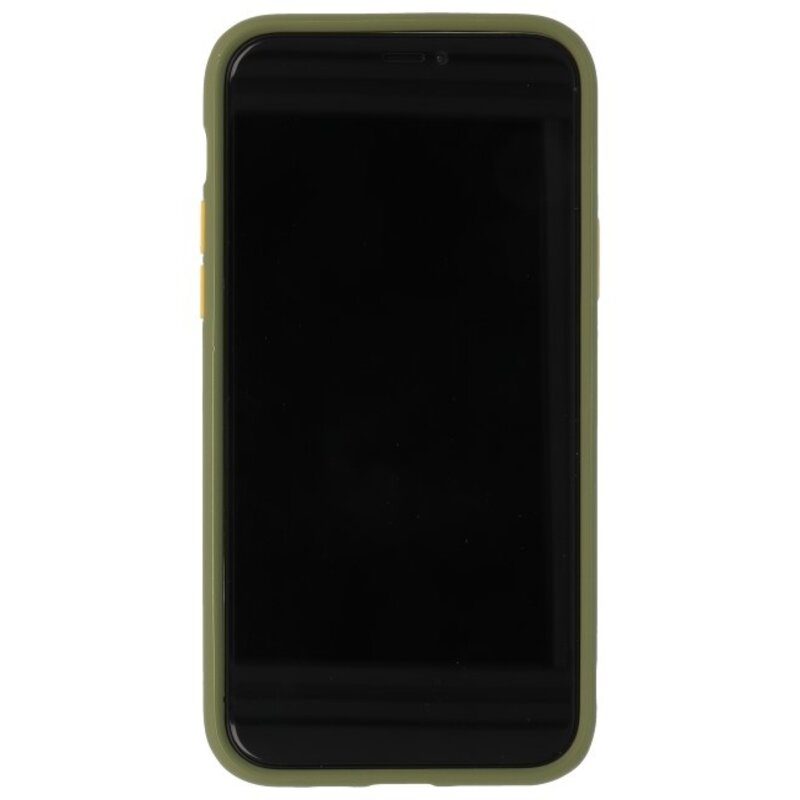 Combinación de colores Funda rígida para iPhone 11 Pro Verde