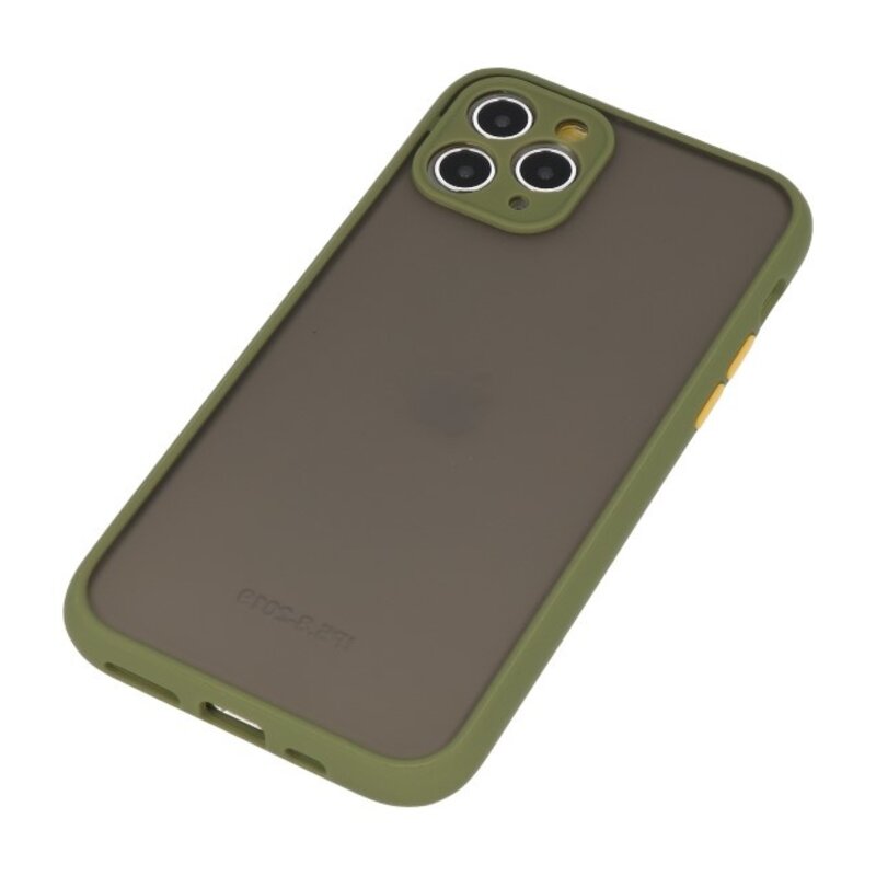 Combinación de colores Funda rígida para iPhone 11 Pro Verde