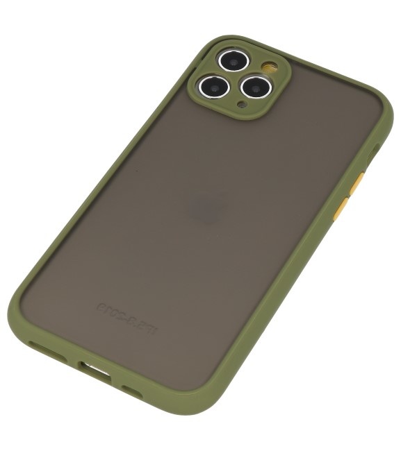 Combinazione di colori Custodia rigida per iPhone 11 Pro verde