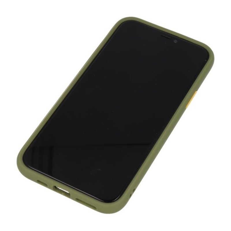 Combinación de colores Funda rígida para iPhone 11 Pro Verde