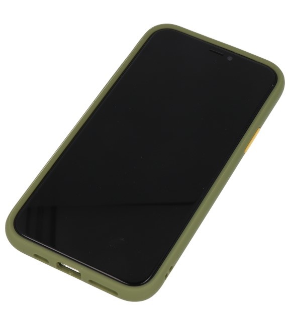 Combinación de colores Funda rígida para iPhone 11 Pro Verde