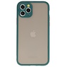 Combinación de colores Funda rígida para iPhone 11 Pro Verde oscuro