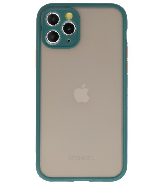 Kleurcombinatie Hard Case voor iPhone 11 Pro Donker Groen