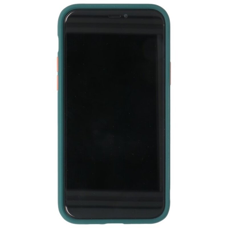 Combinación de colores Funda rígida para iPhone 11 Pro Verde oscuro