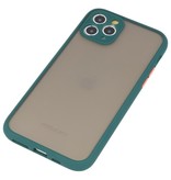 Combinación de colores Funda rígida para iPhone 11 Pro Verde oscuro