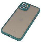 Combinazione di colori Custodia rigida per iPhone 11 Pro verde scuro