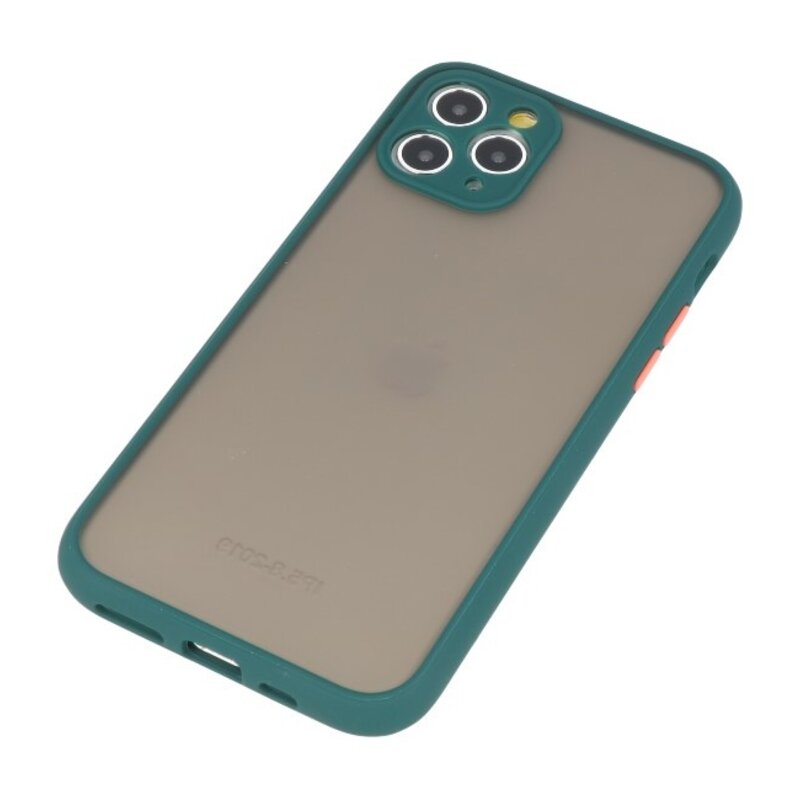 Combinación de colores Funda rígida para iPhone 11 Pro Verde oscuro