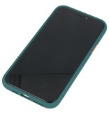 Combinazione di colori Custodia rigida per iPhone 11 Pro verde scuro