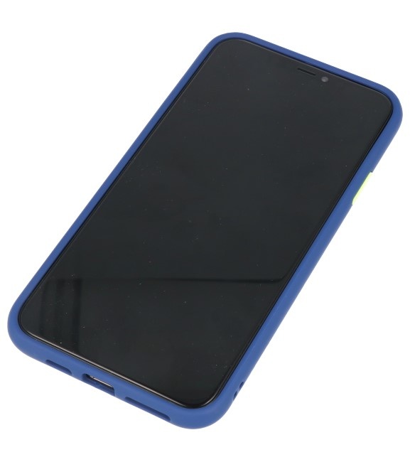 Combinazione di colori Custodia rigida per iPhone 11 Pro Max blu