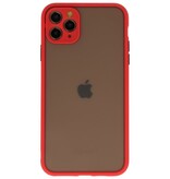 Funda rígida combinada de colores para iPhone 11 Pro Max Red