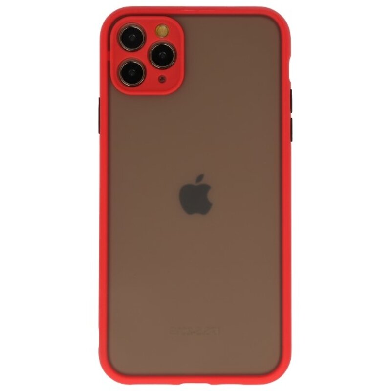 Funda rígida combinada de colores para iPhone 11 Pro Max Red
