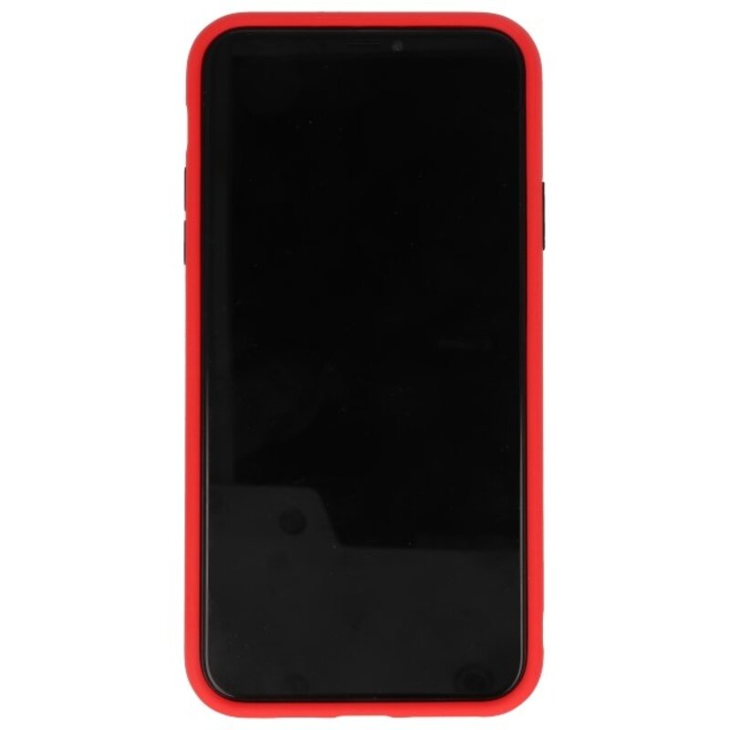 Combinazione di colori Custodia rigida per iPhone 11 Pro Max rosso
