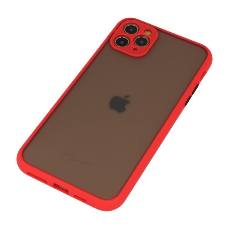 Combinazione di colori Custodia rigida per iPhone 11 Pro Max rosso