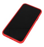 Funda rígida combinada de colores para iPhone 11 Pro Max Red