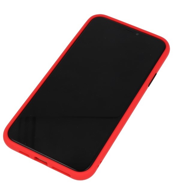 Funda rígida combinada de colores para iPhone 11 Pro Max Red