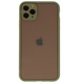 Funda rígida combinada de colores para iPhone 11 Pro Max Green