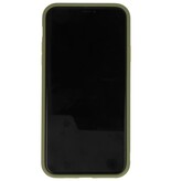 Funda rígida combinada de colores para iPhone 11 Pro Max Green