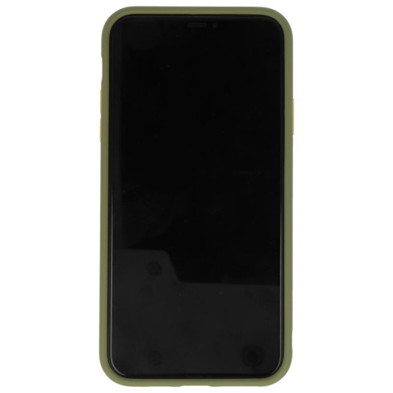Combinazione di colori Custodia rigida per iPhone 11 Pro Max verde