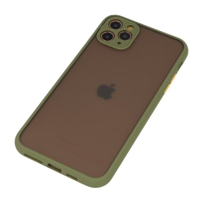 Combinazione di colori Custodia rigida per iPhone 11 Pro Max verde