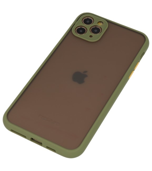 Combinazione di colori Custodia rigida per iPhone 11 Pro Max verde