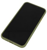 Étui rigide à combinaison de couleurs pour iPhone 11 Pro Max Vert