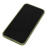 Funda rígida combinada de colores para iPhone 11 Pro Max Green