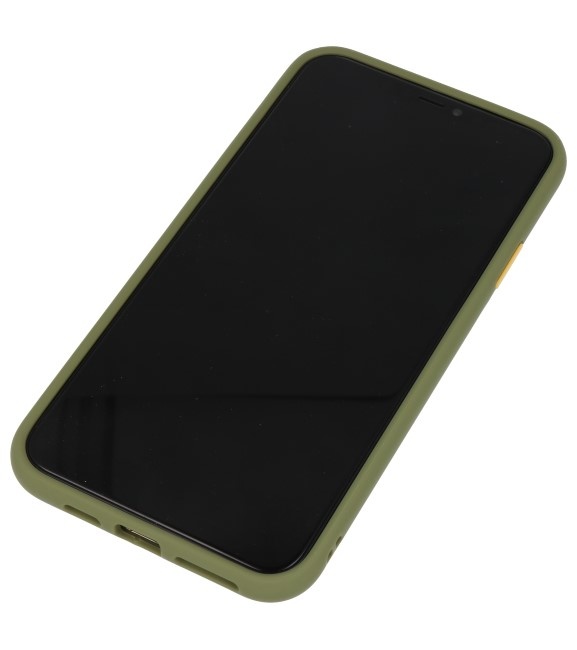 Color combination Hard Case for iPhone 11 Pro Max Green