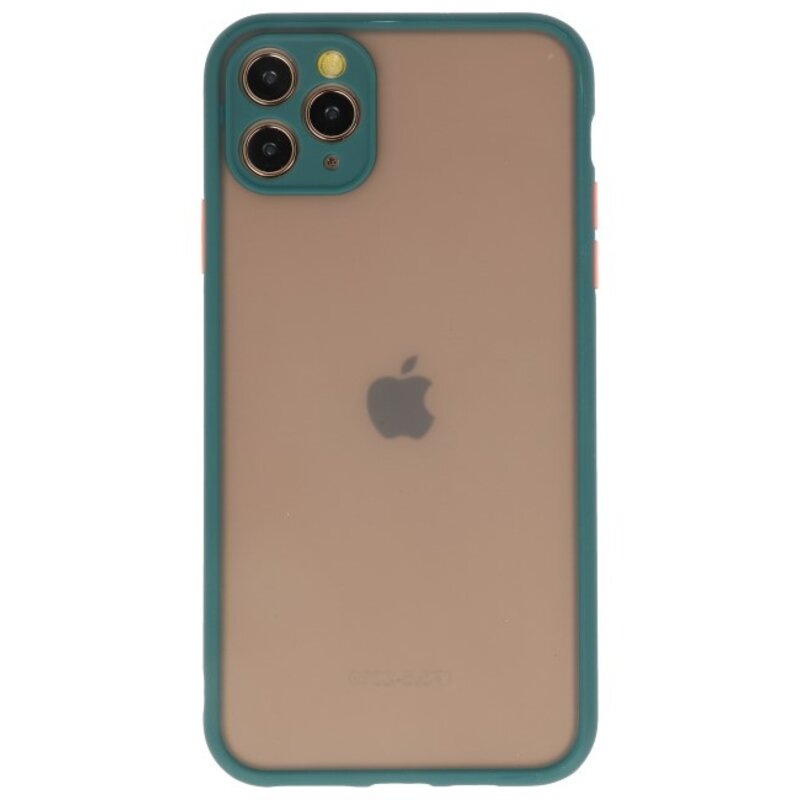 Combinazione di colori Custodia rigida per iPhone 11 Pro Max D. Verde