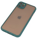 Étui rigide à combinaison de couleurs pour iPhone 11 Pro Max D. Vert