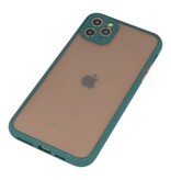 Étui rigide à combinaison de couleurs pour iPhone 11 Pro Max D. Vert