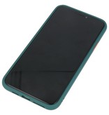 Étui rigide à combinaison de couleurs pour iPhone 11 Pro Max D. Vert