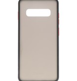 Étui rigide à combinaison de couleurs pour Galaxy S10 Noir
