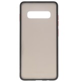 Étui rigide à combinaison de couleurs pour Galaxy S10 Noir