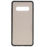 Étui rigide à combinaison de couleurs pour Galaxy S10 Noir