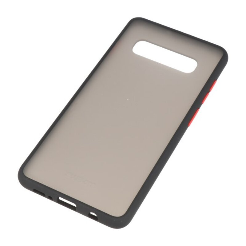 Étui rigide à combinaison de couleurs pour Galaxy S10 Noir