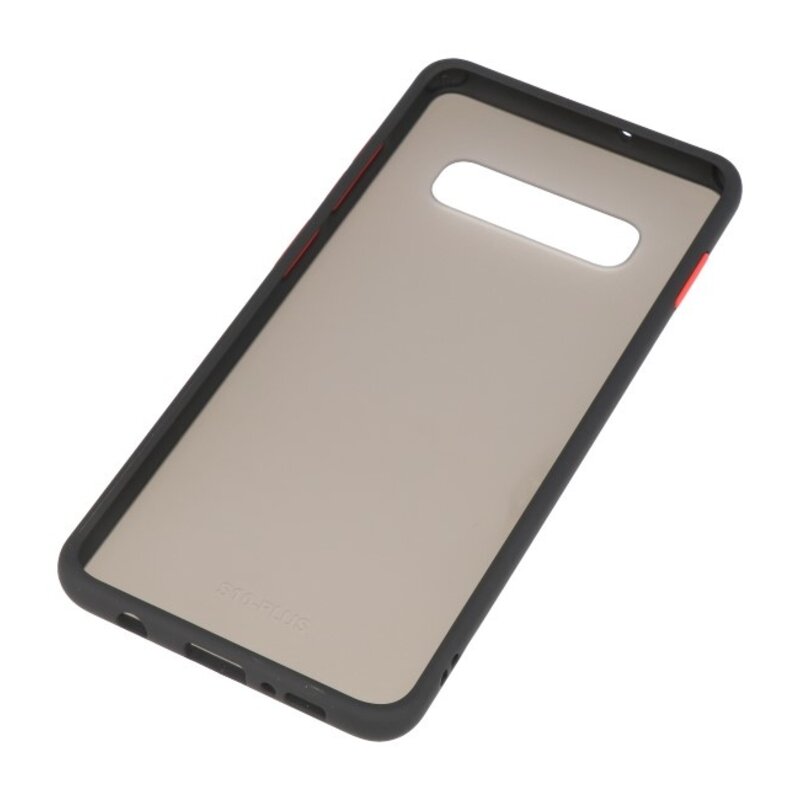 Étui rigide à combinaison de couleurs pour Galaxy S10 Noir