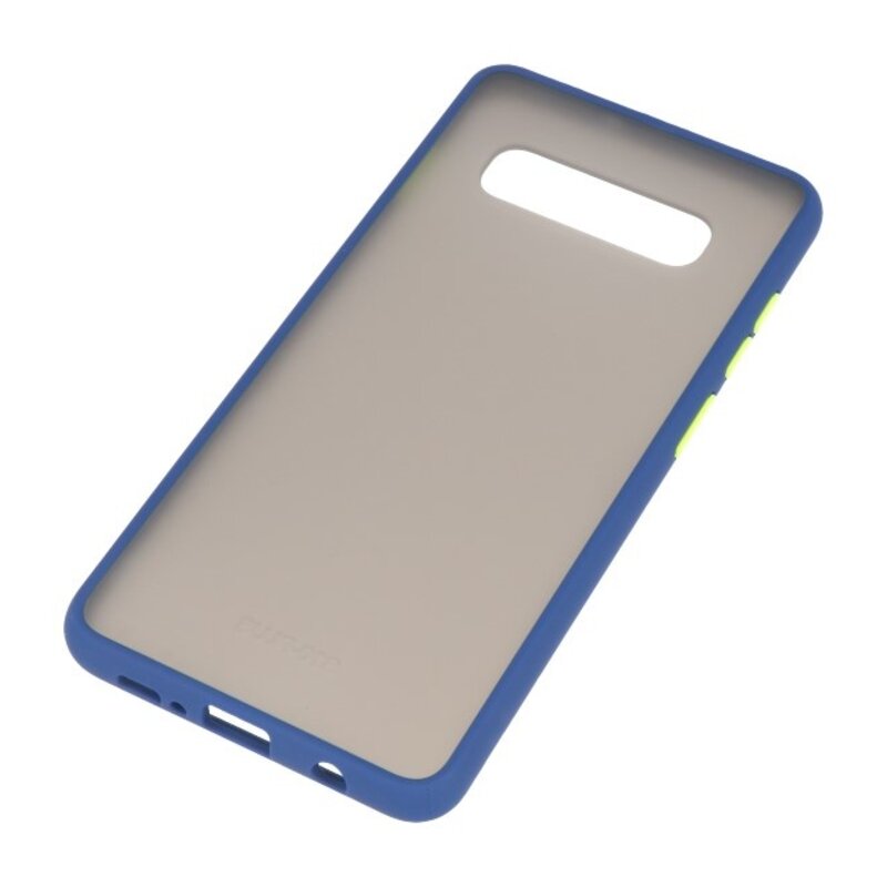 Étui rigide à combinaison de couleurs pour Galaxy S10 Bleu