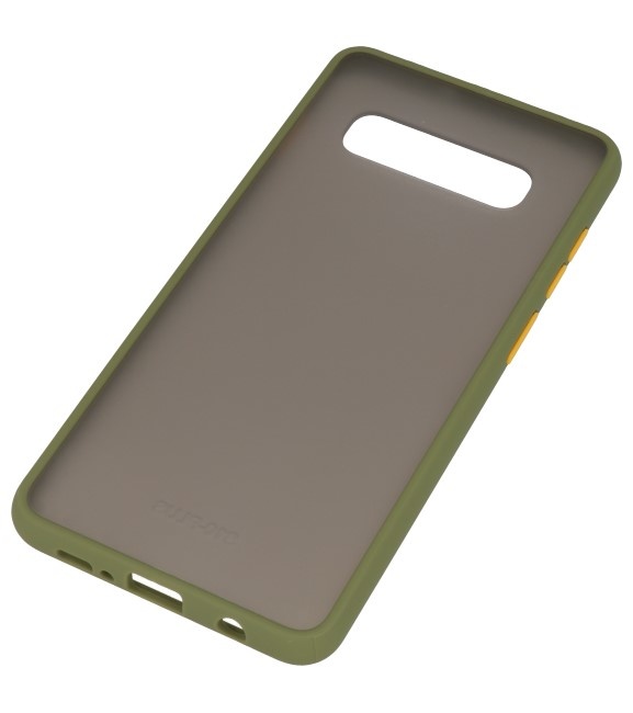 Color combination Hard Case for Galaxy S10 Green