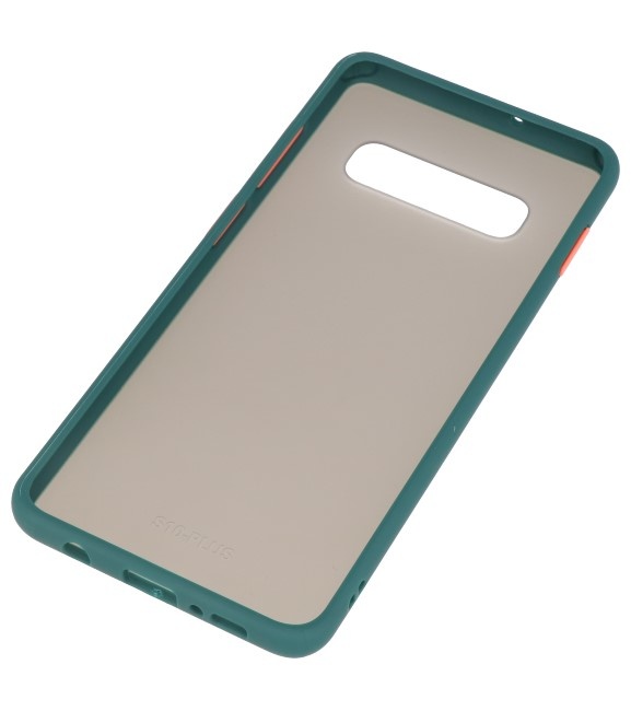 Kleurcombinatie Hard Case voor Galaxy S10 Donker Groen