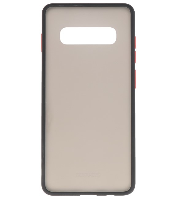 Étui rigide à combinaison de couleurs pour Galaxy S10 Plus Noir