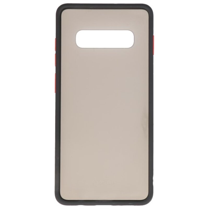 Étui rigide à combinaison de couleurs pour Galaxy S10 Plus Noir