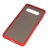 Combinazione di colori Custodia rigida per Galaxy S10 Plus rosso